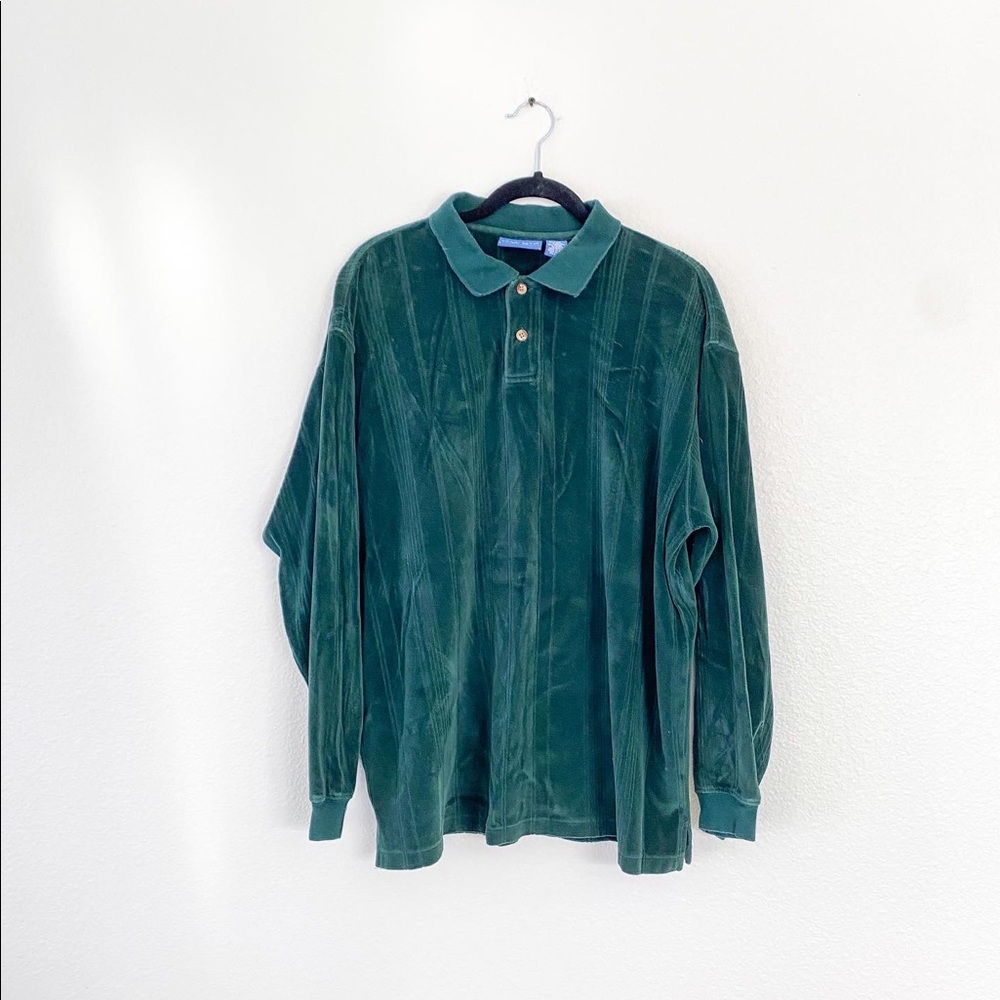Green Velvet Pullover